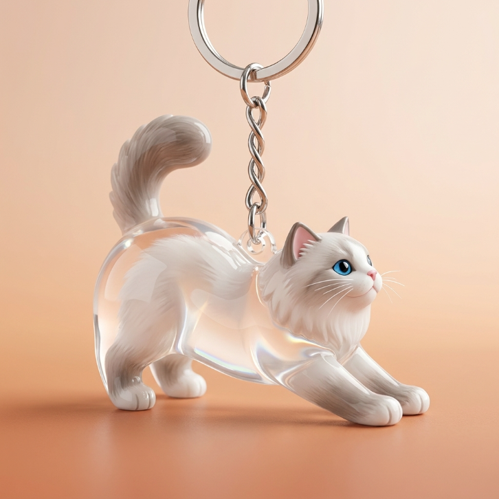 Llavero Gato Personalizado